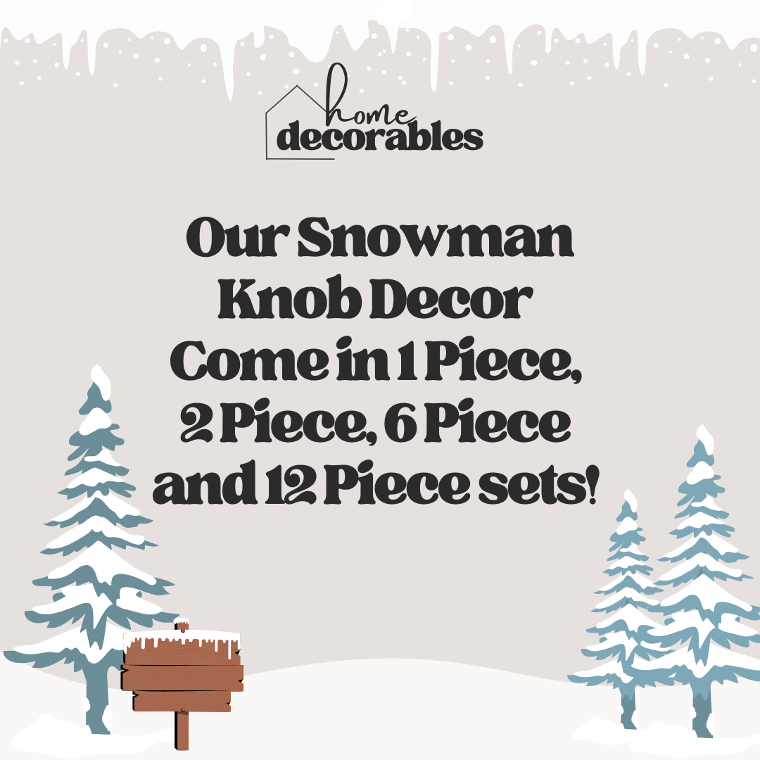 Snowman Knob Decor | 12 Piece Set